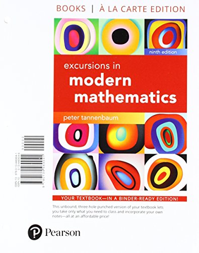 Stock image for Excursions in Modern Mathematics, Books a la Carte Edition Plus MyLab Math -- Access Card Package for sale by HPB-Red