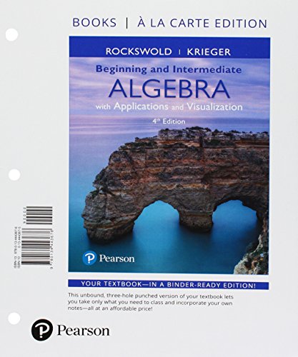 Stock image for Beginning and Intermediate Algebra with Applications & Visualization, Books a la Carte Edition Plus MyLab Math -- Access Card Package for sale by Textbooks_Source
