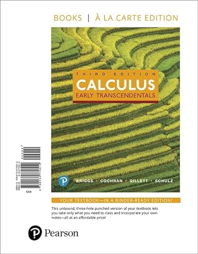 Imagen de archivo de Calculus: Early Transcendentals, Books A La Carte Edition (3rd Edition) a la venta por SecondSale