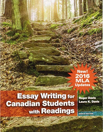 Stock image for Essay Writing for Canadian Students (MLA Update) (8th Edition) for sale by ThriftBooks-Dallas