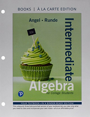 Beispielbild fr Intermediate Algebra for College Students + Mymathlab Access Card: Books a La Carte Edition zum Verkauf von Buchpark