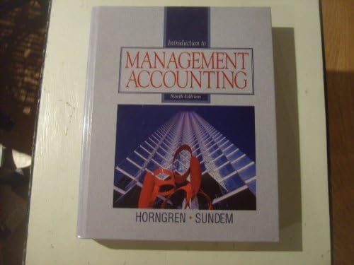 Imagen de archivo de Introduction to Management Accounting (Prentice-Hall Series in Accounting) a la venta por Ergodebooks