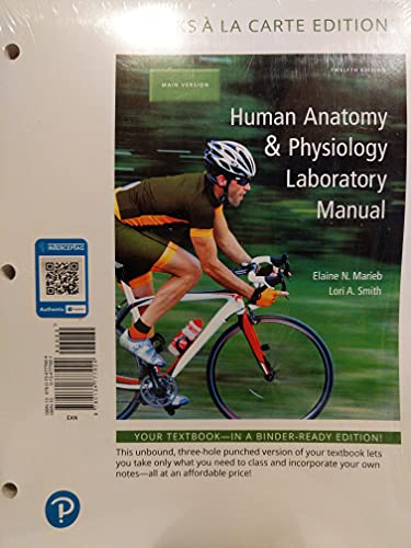 Stock image for Human Anatomy & Physiology Laboratory Manual, Main Version, Books a la Carte Edition -- Valuepack Only, 12th Edition for sale by SecondSale