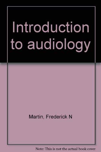 Beispielbild fr Introduction to audiology zum Verkauf von Wonder Book