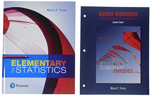 Stock image for Elementary Statistics + Guided Workbook + Mystatlab With Pearson E-text: With Integrated Review for sale by Revaluation Books