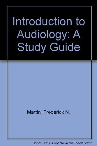Stock image for Introduction to Audiology: A Study Guide for sale by HPB-Red
