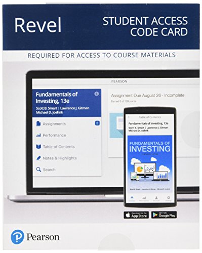 9780134789033: Fundamentals of Investing Revel Access Card (What's New in Finance)