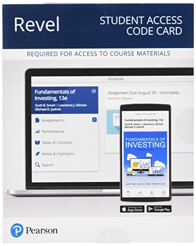 Stock image for Revel for Fundamentals of Investing -- Access Card (What's New in Finance) for sale by PAPER CAVALIER US