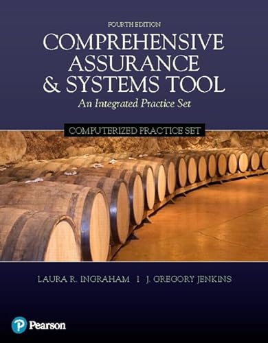 Imagen de archivo de Comprehensive Assurance & Systems Tool: An Integrated Practice Set: Computerized Ais Module a la venta por Revaluation Books