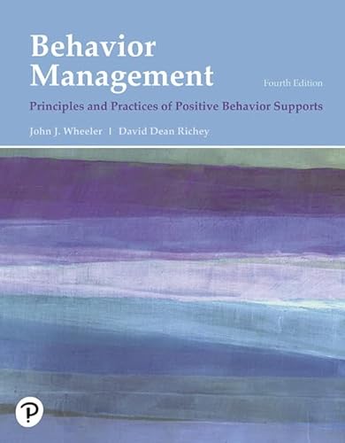 Beispielbild fr Behavior Management: Principles and Practices of Positive Behavior Supports (What's New in Special Education) zum Verkauf von BooksRun