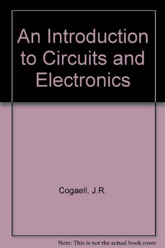 Stock image for An Introduction to Circuits and Electronics for sale by HPB-Red