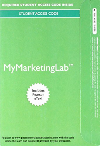 Beispielbild fr 2017 MyMarketingLab with Pearson eText -- Access Card -- for Marketing: An Introduction (NEW!!) zum Verkauf von BookHolders