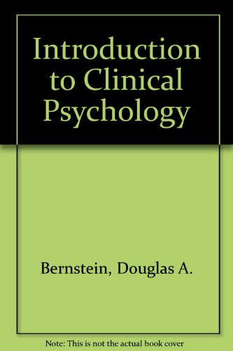 Beispielbild fr Introduction to clinical psychology zum Verkauf von BooksRun