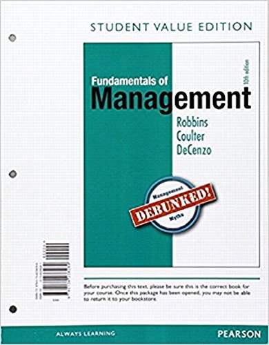 Imagen de archivo de Fundamentals of Management, Student Value Edition Plus 2017 MyLab Management with Pearson eText -- Access Card Package (10th Edition) a la venta por Textbooks_Source