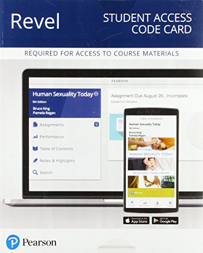 Beispielbild fr Human Sexuality Today Revel Access Card (What's New in Psychology) zum Verkauf von Buchpark