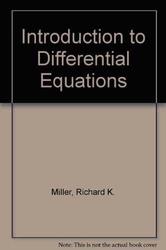 9780134810034: Introduction to Differential Equations