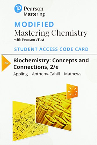 Stock image for Modified Mastering Chemistry with Pearson eText -- Standalone Access Card -- for Biochemistry: Concepts and Connections for sale by Textbooks_Source