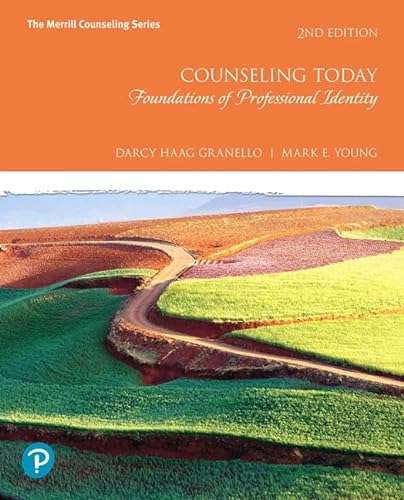 Stock image for Counseling Today: Foundations of Professional Identity (Merrill Counseling) for sale by BooksRun