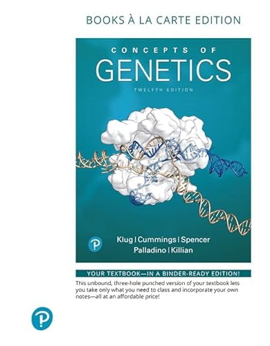 9780134818924: Concepts of Genetics