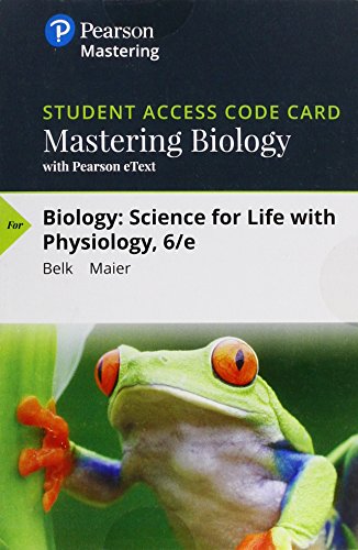 Stock image for Mastering Biology With Pearson Etext Standalone Access Card for Biology: Science for Life With Physiology for sale by Revaluation Books