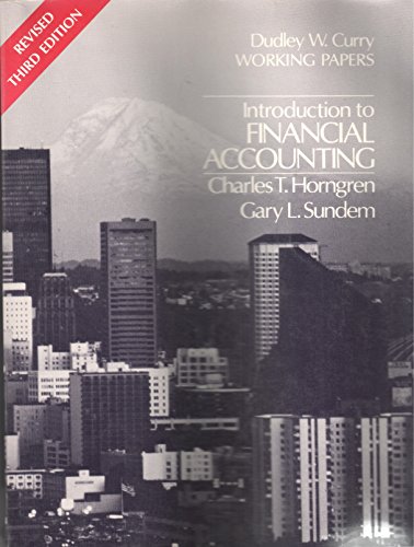 Introduction to Financial Accounting (9780134831992) by Charles T. Horngren