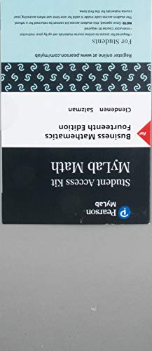 Imagen de archivo de MyLab Math with Pearson eText -- 24 Month Standalone Access Card -- for Business Mathematics a la venta por SGS Trading Inc