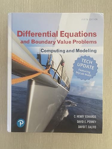 Stock image for Differential Equations and Boundary Value Problems: Computing and Modeling (Tech Update) (5th Edition) for sale by SGS Trading Inc