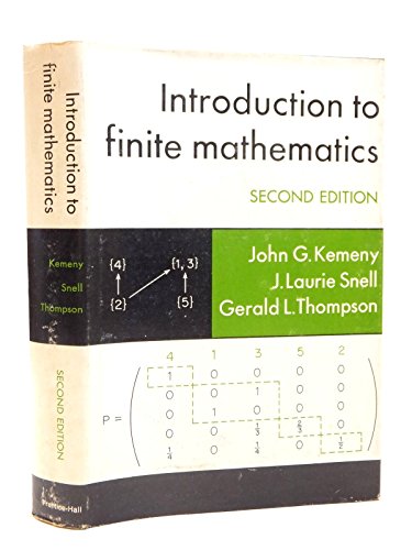 Imagen de archivo de Introduction to Finite Mathematics a la venta por George Cross Books