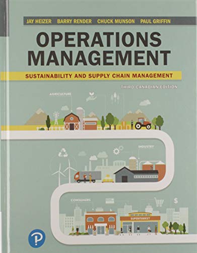 Imagen de archivo de Operations Management: Sustainability and Supply Chain Management, Third Canadian Edition a la venta por SGS Trading Inc