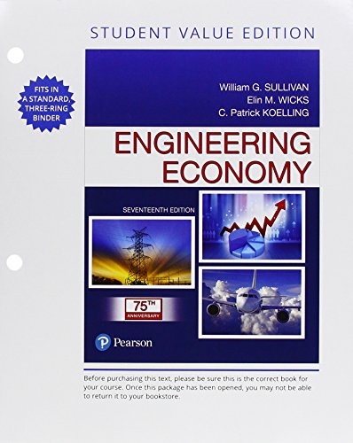 Stock image for Engineering Economy, Student Value Edition (17th Edition) for sale by BookHolders