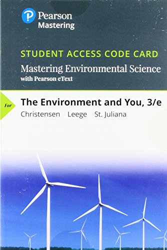 Imagen de archivo de Mastering Environmental Science with Pearson eText -- Standalone Access Card -- for The Environment and You (3rd Edition) (Masteringenvironmentalsciences) a la venta por Facetextbooks