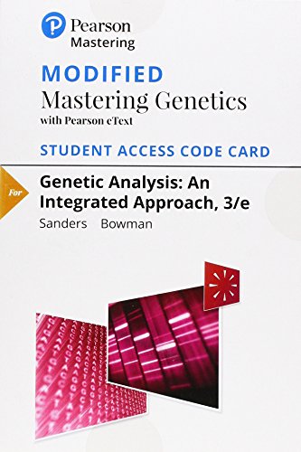 Stock image for Modified Mastering Genetics with Pearson eText -- Standalone Access Card -- for Genetic Analysis: An Integrated Approach (3rd Edition) for sale by jasonybooks