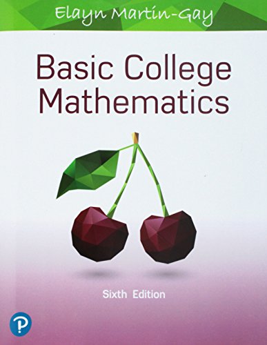 Imagen de archivo de Basic College Mathematics (What's New in Developmental Math) a la venta por HPB-Red