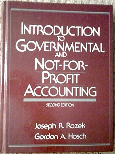 Stock image for Introduction to Governmental and Not-for-Profit Accounting for sale by HPB-Red