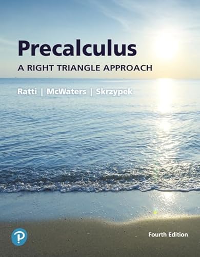 Imagen de archivo de Precalculus: A Right Triangle Approach Plus Mylab Math with Pearson Etext -- 24-Month Access Card Package [With Access Code] a la venta por ThriftBooks-Atlanta