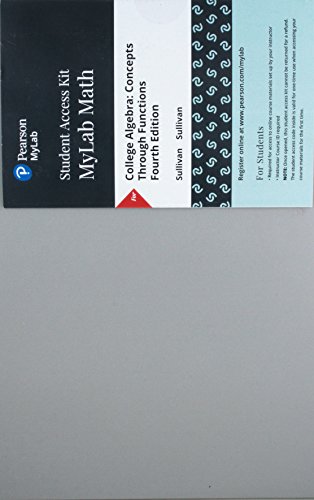 Stock image for MyLab Math with Pearson eText -- 24-Month Standalone Access Card -- for College Algebra: Concepts Through Functions for sale by jasonybooks