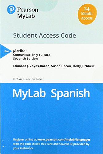 Beispielbild fr ¡Arriba!: comunicaci n y cultura -- Standalone MyLab Spanish with Pearson eText zum Verkauf von A Team Books