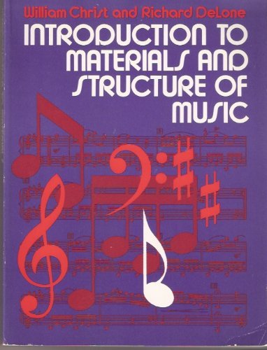 Beispielbild fr Introduction to materials and structure of music zum Verkauf von Wonder Book
