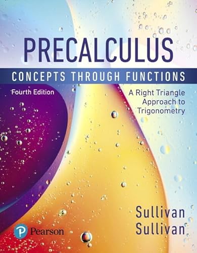 Stock image for Precalculus Concepts Through Functions, A Right Triangle Approach to Trigonometry Math -- 24-Month (Corequisite Course Solutions for Math & Statistics) [] Sullivan, Michael and Sullivan III, Michael for sale by College Campus