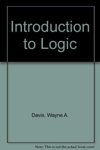 Imagen de archivo de An Introduction to Logic a la venta por The Book Cellar, LLC