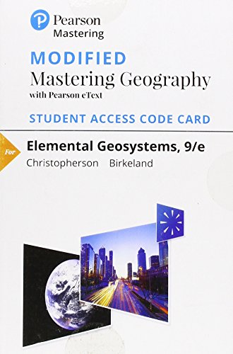 Stock image for Modified Masteringgeography Access Card for Elemental Geosystems for sale by Revaluation Books