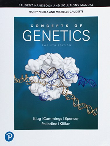 Beispielbild fr Student Handbook and Solutions Manual for Concepts of Genetics zum Verkauf von Books Unplugged