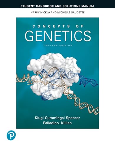 Beispielbild fr Student Handbook and Solutions Manual for Concepts of Genetics zum Verkauf von Books Unplugged