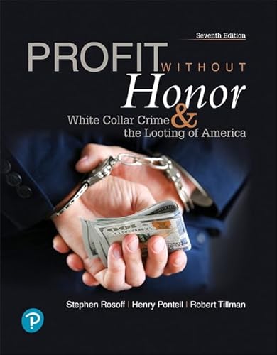 Beispielbild fr Profit Without Honor: White Collar Crime and the Looting of America (What's New in Criminal Justice) zum Verkauf von BooksRun