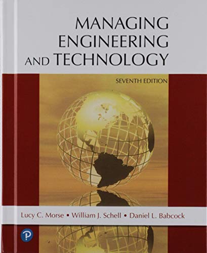 Stock image for Managing Engineering and Technology for sale by A Team Books