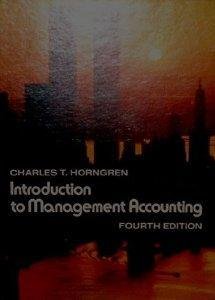 Imagen de archivo de Introduction to management accounting =: (formerly Accounting for management control, an introduction) a la venta por Wonder Book