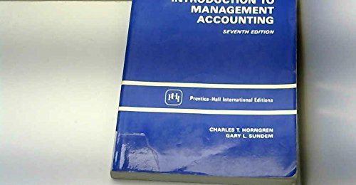 Beispielbild fr Introduction to Management Accounting zum Verkauf von WorldofBooks