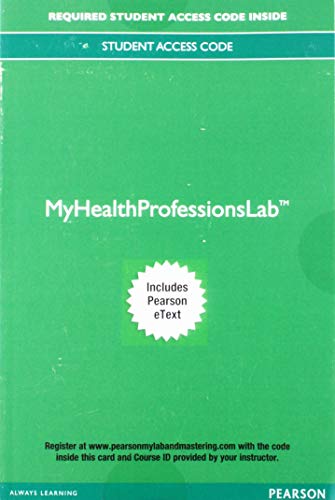 Imagen de archivo de Mylab Health Professions with Pearson Etext -- Access Card -- For Anatomy & Physiology for Health Professions a la venta por Revaluation Books