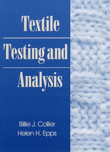 Imagen de archivo de Textile Testing and Analysis a la venta por ZBK Books