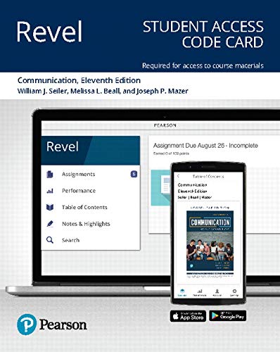 9780134890371: Revel for Communication: Making Connections -- Access Card